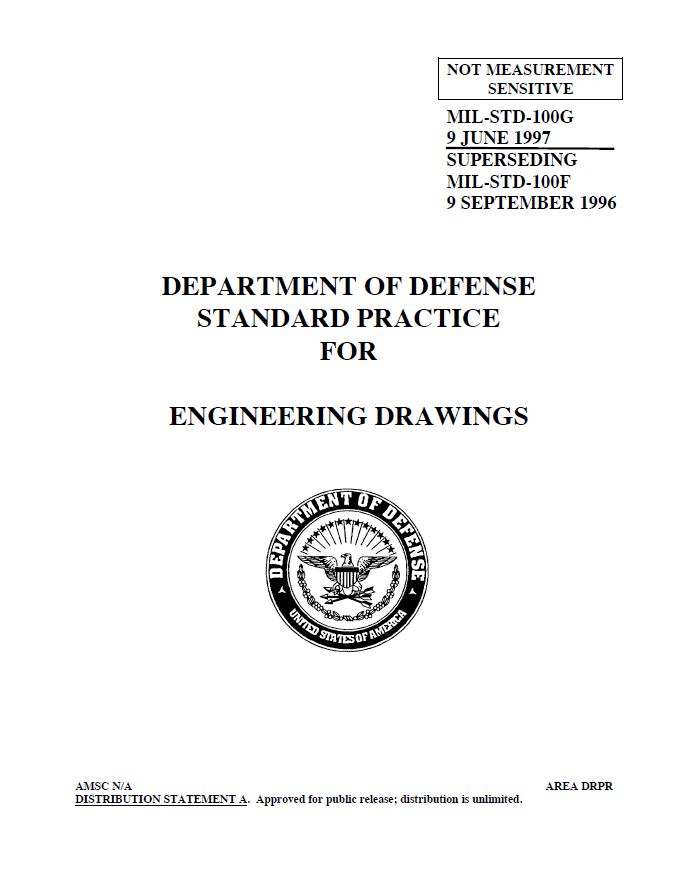 MIL STD DoD Standard Practices for Engineering Drawings SE Goldmine